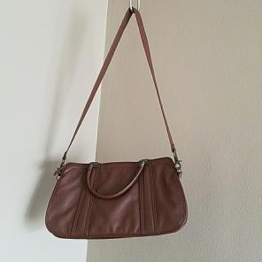 H&M divided brown purse