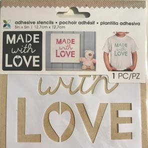 "Made With ❤️" Adhesive Stencil