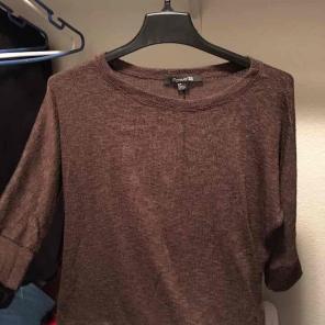 Brown layer sweater
