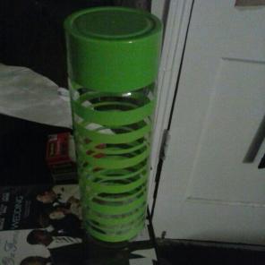 Water bottle come red blue green