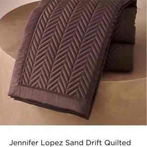 Brown quilted duvet cover