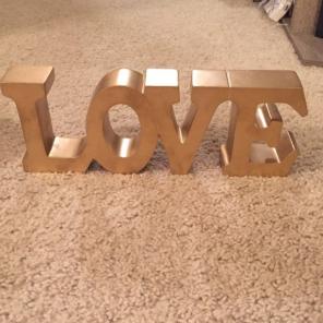 Weddings "Love" Decorative Accent