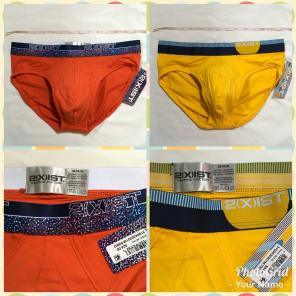 2x 2xist Briefs Bundle Yellow & Red Med