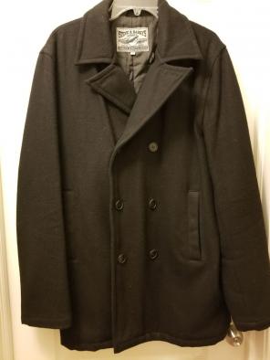 Pristine black peacoat
