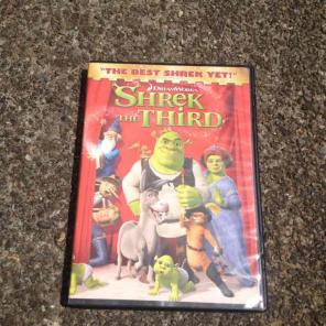 Shrek the third movie DVD