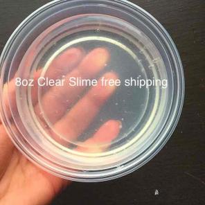 8oz Clear Slime free shipping