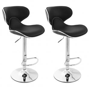 2x 2017 Bar Stools Faux Leather /Chairs