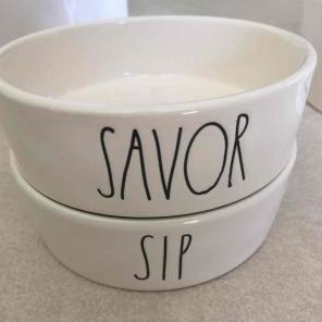 Rae Dunn Cat Bowl Set