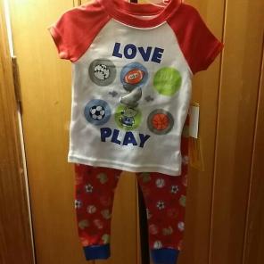 Two piece pajamas 18M free shipping