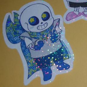 Underswap Sans Sparkle Sticker Undertale