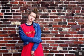 Vintage Varisty Jersey Tshirt Dress