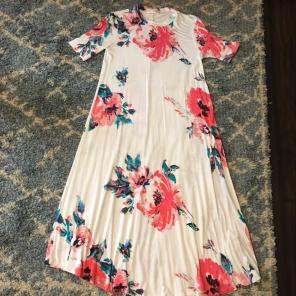 Floral Midi Shift Dress