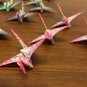 25 Origami Flapping Cranes
