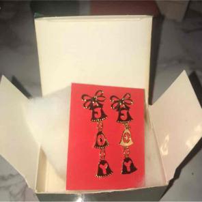 Vintage Holiday Joy Earrings