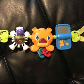Bright starts car seat attachment