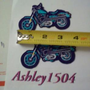Cute Motorcycle patches iron on