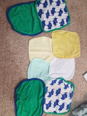 8 Baby wash cloths