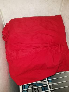 True Red oversized king bed sheets