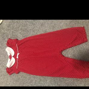 Gymboree Red Polka Dot Romper 6-12 Month