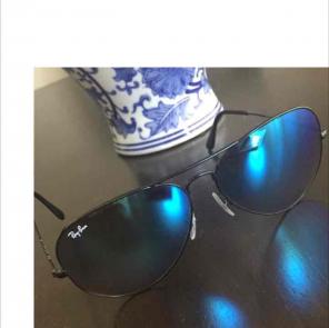 Ray Ban Aviators- Blue Gradient Flash