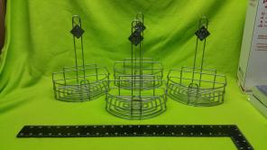 Tabasco chrome menu condiment holders