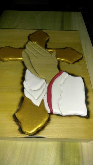 Wood plaque,praying hands