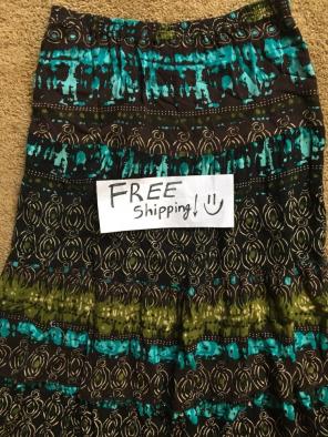 Beaded Tribal Peasant Maxi Skirt