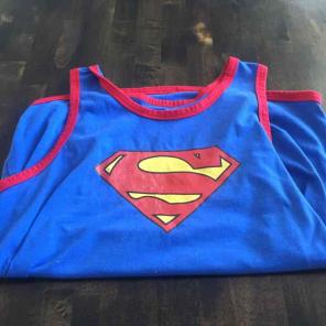 Superman tank top men small