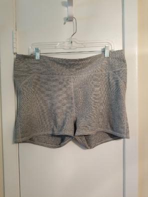 Fabletics workout shorts heather gray