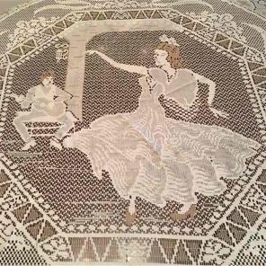 Vintage Crochet Lace Spanish Dancer