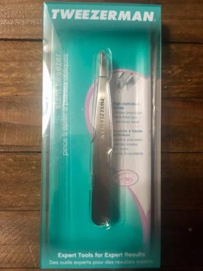TWEEZERMAN SLANT STAINLESS STEEL TWEEZER