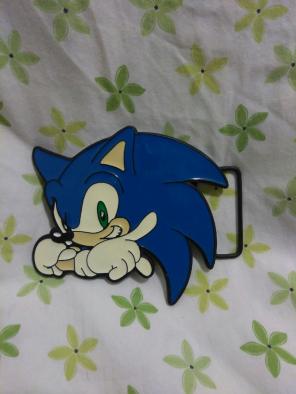 Sonic the hedgehog belt buckle