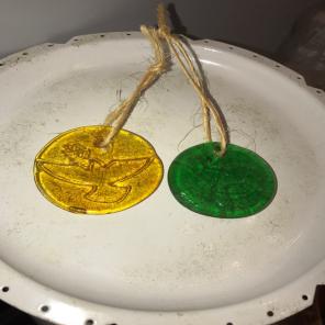 Recycled Glass Christmas Ornaments