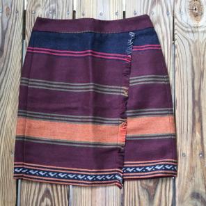 Loft Fringe Faux Wrap Skirt Size 00P