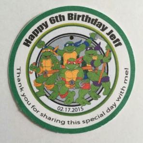 Ninja Turtles Party Favor Tags
