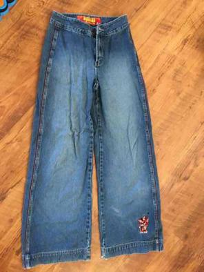 Vintage 90s Wide Leg Demin Jeans