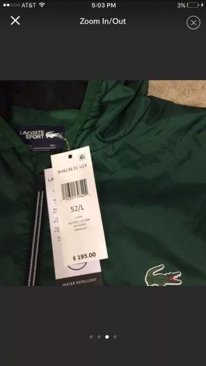 Men's Lacoste Windbreaker Jacket