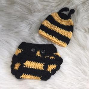 Newborn Baby Bee Photography Prop Set