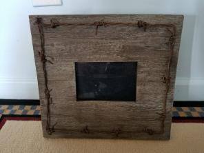 BARB WIRE PICTURE FRAME