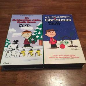 2 Charlie Brown VHS tapes