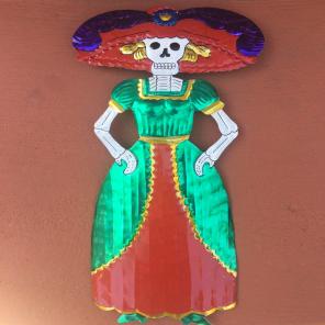 Hand Made Hoja de Lata Day Of The Dead