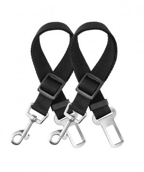 Dog Safety Seatbelt Adjustable x2 Blk