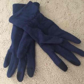 Navy blue gloves