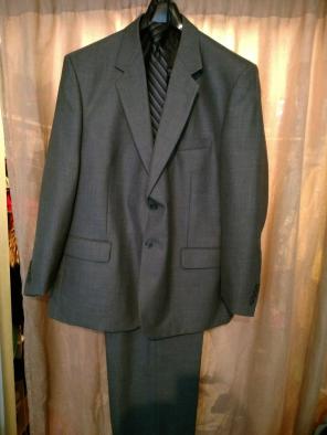 George Brand Men's Dark Grey Suit