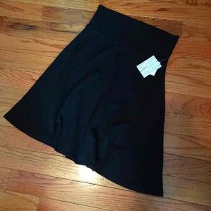 LuLaRoe Large Black Azure Skirt