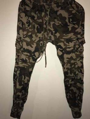 Camo cargo pants.
