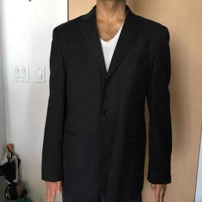 United Benetton charcoal suit