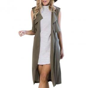 Long trench vest