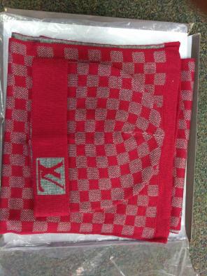 LV scarf and hat
