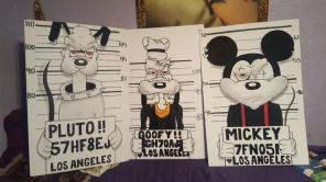 Mickey pluto goofy drawing